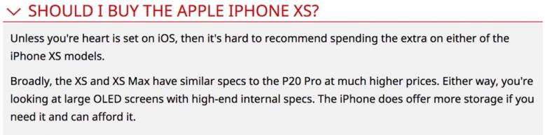 論拍照，華為P20 Pro和iPhone XS誰更強(qiáng)？外媒這樣說