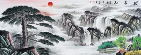 宋唐風(fēng)水國畫欣賞！山高水長美景獨(dú)特財(cái)運(yùn)旺