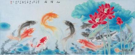 客廳掛什么畫(huà)招財(cái) 易從網(wǎng)力薦風(fēng)水畫(huà)九魚(yú)圖