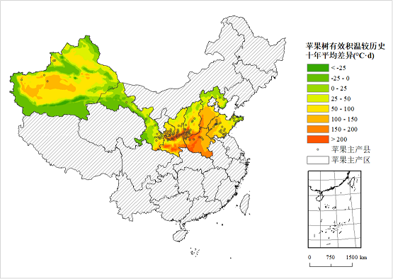 農(nóng)業(yè)農(nóng)村部信息中心與佳格天地聯(lián)合發(fā)布2020年全國(guó)主產(chǎn)區(qū)蘋果花期凍害預(yù)警分析