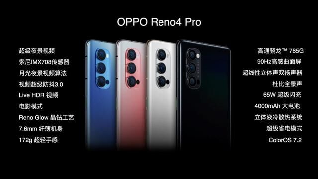 OPPO發(fā)布夜景視頻手機Reno4系列，解鎖影像新姿勢