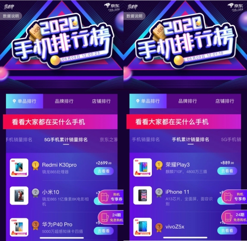 vivo借品牌日“加分”表現(xiàn)突出，京東618手機競速更進一步