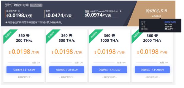 BTC站穩(wěn)10000美元，比特小鹿(BitDeer)再次限量開售S19系列加速回本套餐