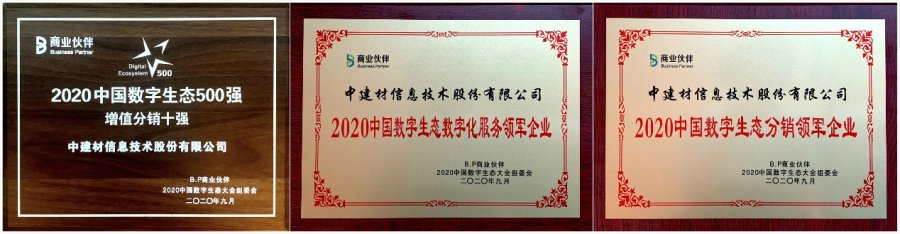 中建信息斬獲2020中國數(shù)字生態(tài)大會多項(xiàng)榮譽(yù)