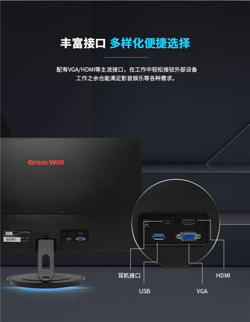 隨時隨地蓄勢待發(fā)，Great Wall 8L1系列顯示器無線高能來襲!