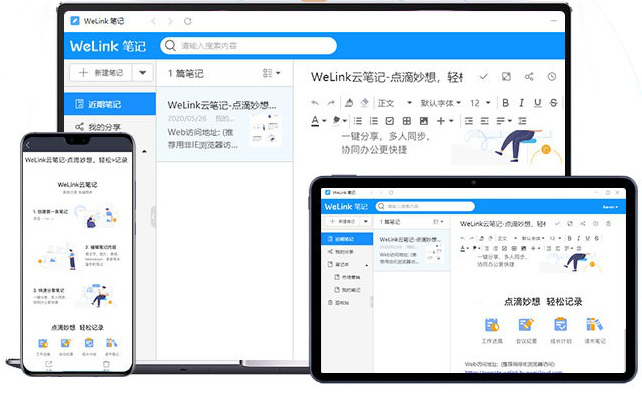 華為人工作效率為什么那么高？WeLink云筆記了解一下