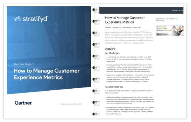 斯圖飛騰Stratifyd：Gartner客戶體驗(yàn)指標(biāo)管理報告