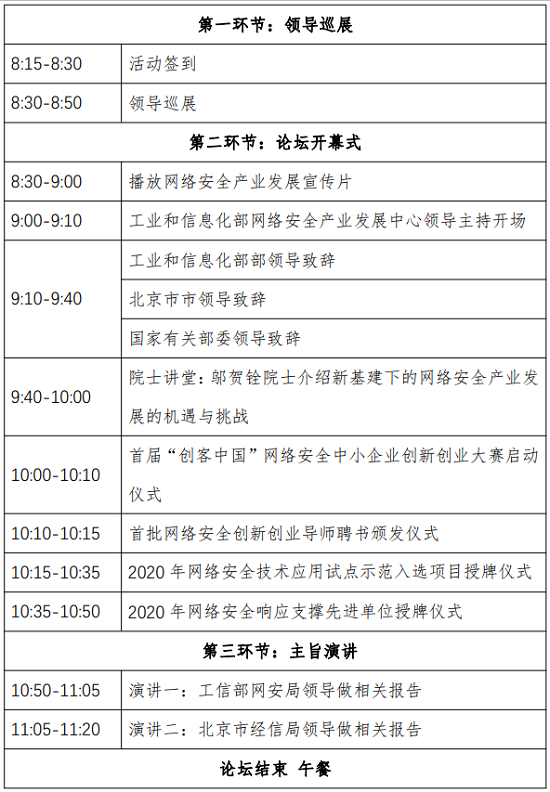 “新基建 新網(wǎng)安 新產(chǎn)業(yè)”—— 2020中國網(wǎng)絡(luò)安全產(chǎn)業(yè)高峰論壇即將舉辦