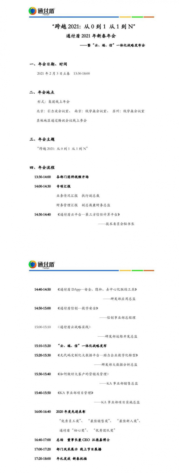 通付盾“云端”年會(huì)開啟第十載前行之旅，一體化戰(zhàn)略全面啟動(dòng)