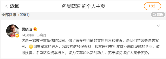 國資入股蘇寧：意在抄底？還是打破壟斷？