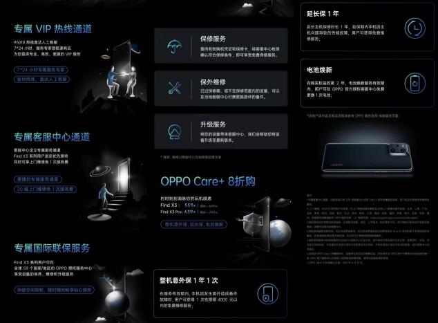 四大專屬服務、五大購機權益，OPPO Find X3系列首銷享最高24期分期免息