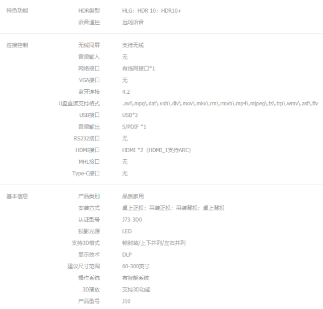 極米H3S正式發(fā)售，性能旗艦還屬堅果J10