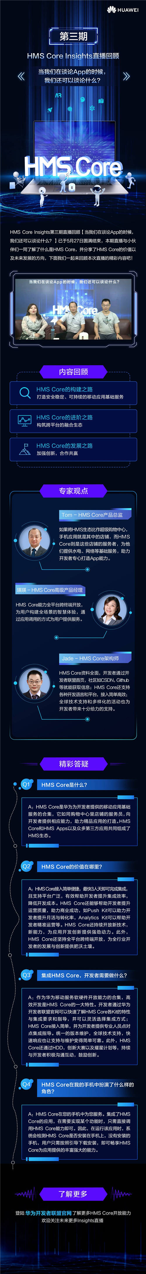 HMS Core Insights第三期直播回顧