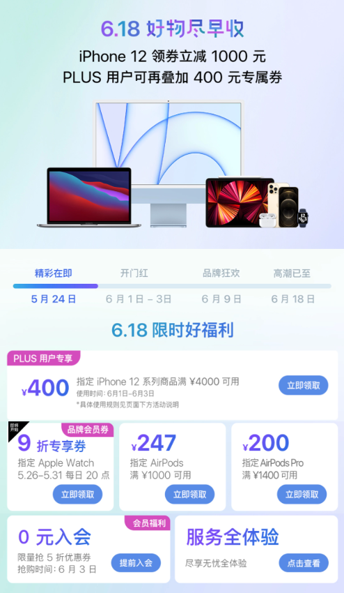 京東618開門紅大放價，iPhone 12系列領券至高立減1400元