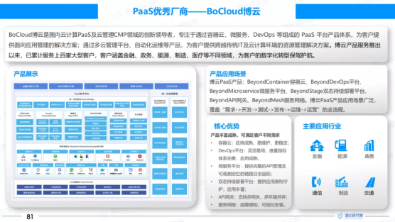 BoCloud博云入選2021中國PaaS市場研究報(bào)告，獲云計(jì)算PaaS優(yōu)秀企業(yè)獎(jiǎng)