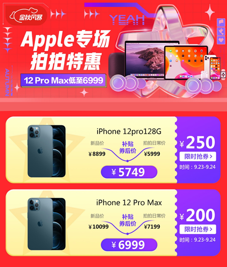 京東旗下拍拍二手Apple專場超值返場！