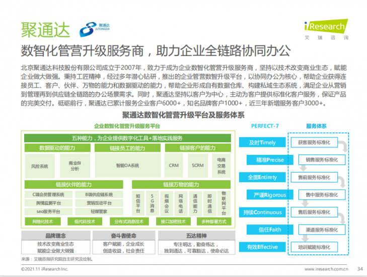 艾瑞年度綜合辦公報告發(fā)布，聚通達“SaaS+”辦公理念備受矚目