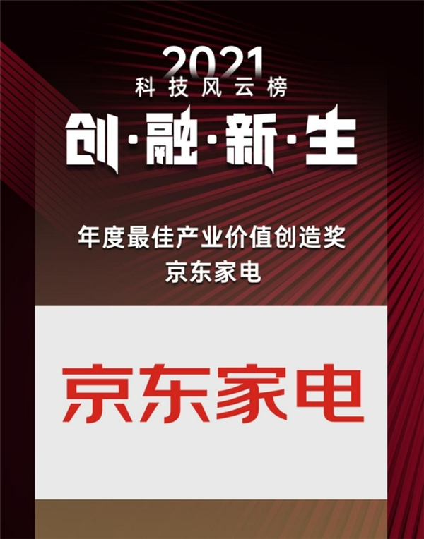 京東家電煥新實(shí)力得到行業(yè)認(rèn)可 獲“年度最佳產(chǎn)業(yè)價(jià)值創(chuàng)造獎”