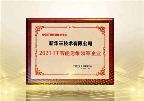 引領(lǐng)運(yùn)維高效革新之路，新華三榮獲ITS 2021年度IT智能運(yùn)維領(lǐng)軍企業(yè)獎