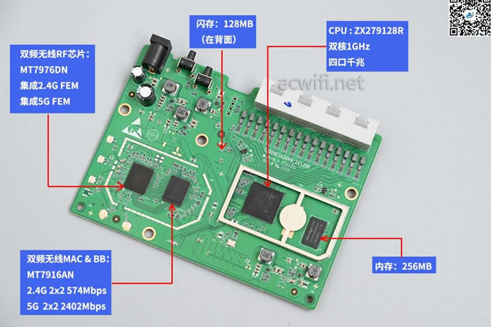 中興（ZTE）晴天墻面路由器AX3000拆機(jī)評測34.jpg