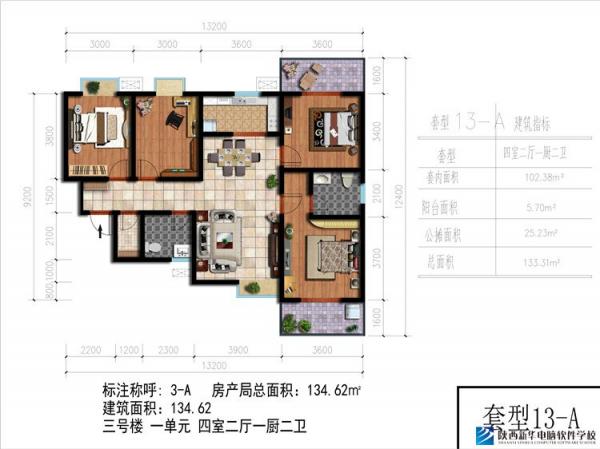 【陜西新華電腦軟件學(xué)校學(xué)生作品】獻禮新年