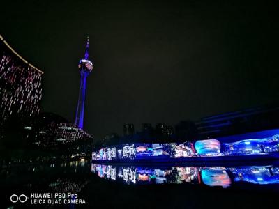 天府幻夜圖點亮最美錦江 華為P30系列記錄成都如夢夜景