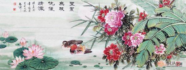 臥室掛畫(huà)之牡丹畫(huà)，寫(xiě)意牡丹畫(huà)家石開(kāi)作品欣賞