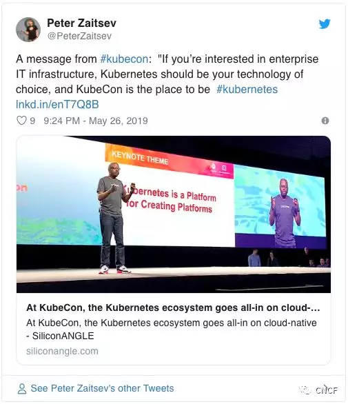 回顧KubeCon + CloudNativeCon巴塞羅那2019（視頻現(xiàn)已上線）