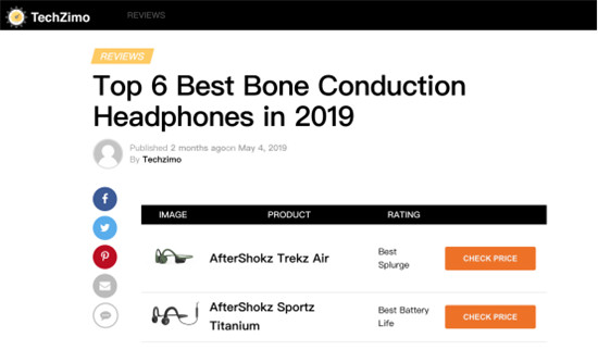 外媒Techzimo眼里的Trekz Air：可能是最好的骨傳導(dǎo)耳機(jī)