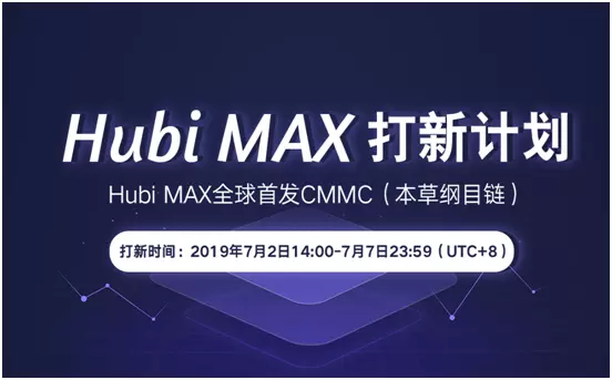 7月2日Hubi MAX打新計(jì)劃，80萬CMMC限額搶購！