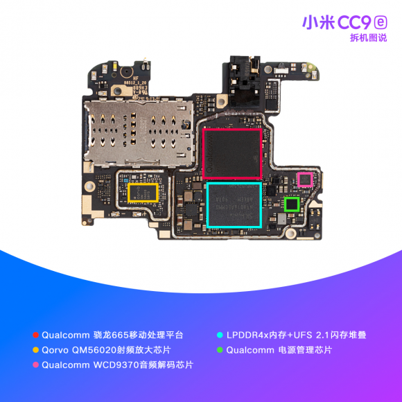 小米CC9e整機(jī)拆解，前置3200萬+4800萬超廣角AI三攝讓美無處可藏