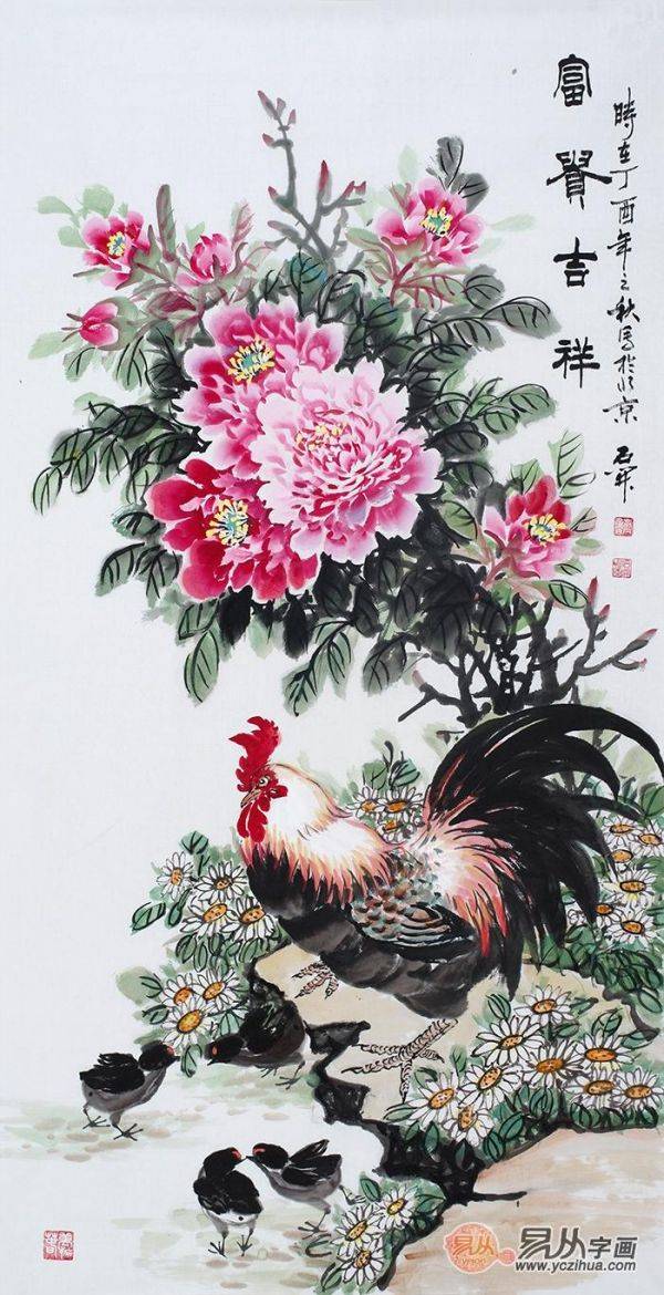 適合玄關(guān)的裝飾畫，這5款吉祥花鳥畫，顏值風(fēng)水兩相宜