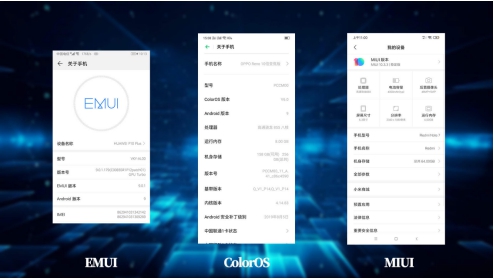 國產(chǎn)頭部 UI 對(duì)比，ColorOS、MIUI、EMUI 的區(qū)別你知道多少