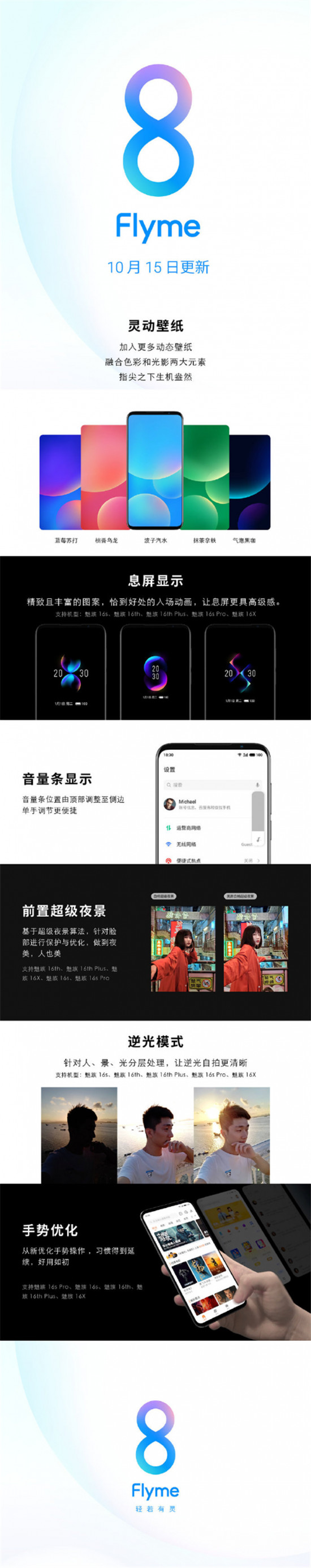 魅族 Flyme 8 內(nèi)置SOS緊急求救，可自動報警或求助