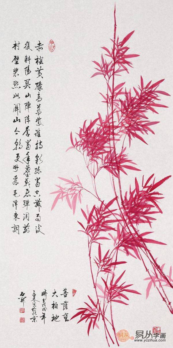 進(jìn)門玄關(guān)裝飾畫掛什么好，易從網(wǎng)力薦的這些豎幅花鳥畫最合適