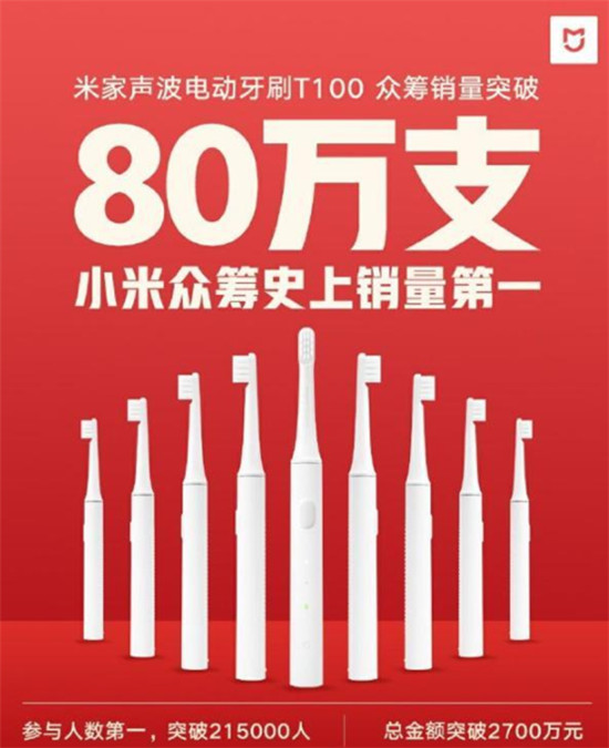 米家聲波電動牙刷T100，讓全民進入電動牙刷時代