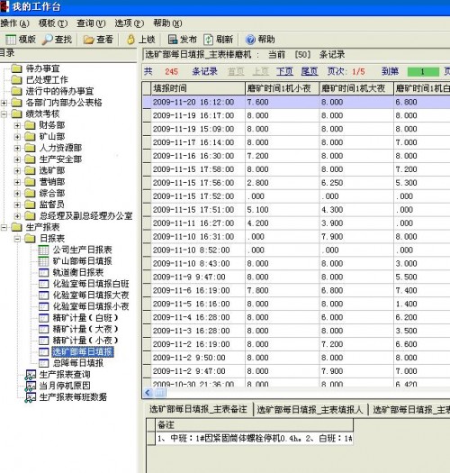 勤哲Excel服務(wù)器做礦采企業(yè)生產(chǎn)統(tǒng)計系統(tǒng)