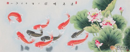 客廳白墻掛什么裝飾畫好，這幾幅花鳥國畫作品最合適了