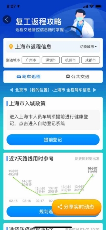 一線城市復工不足四成？看看百度地圖復工指數怎么說