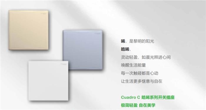 開關(guān)插座哪個品牌好質(zhì)量好?施耐德皓晞系列打造生活美學(xué)卓越享受